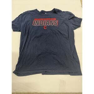 Cleveland Indians Fanatics Tee Shirt Mens XXL Blue MLB Baseball Casual